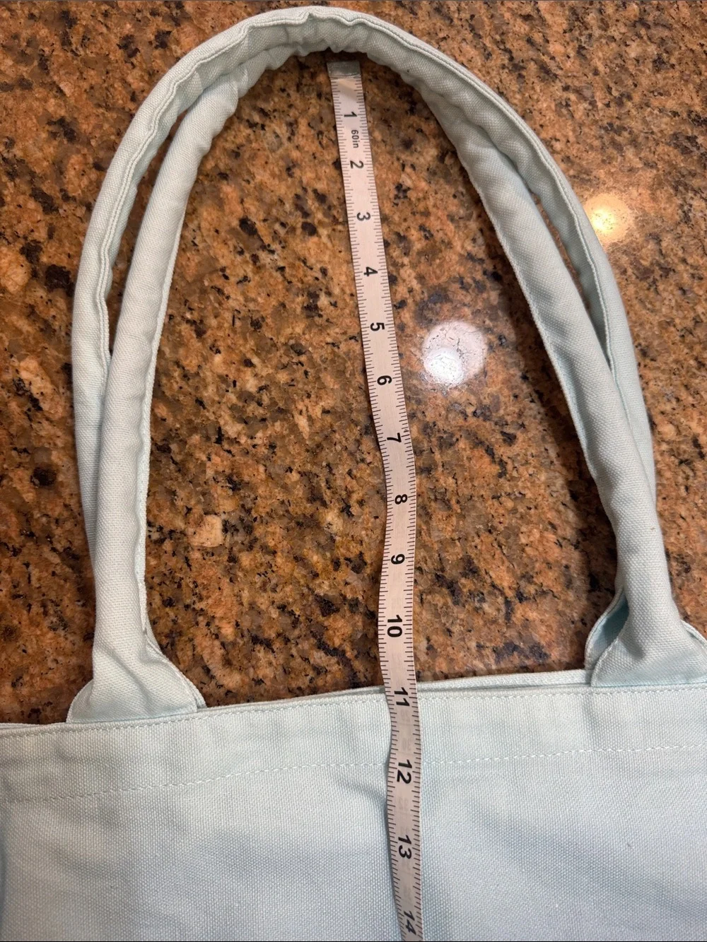 Athleta Light-to-Dark Blue Ombre Canvas Tote